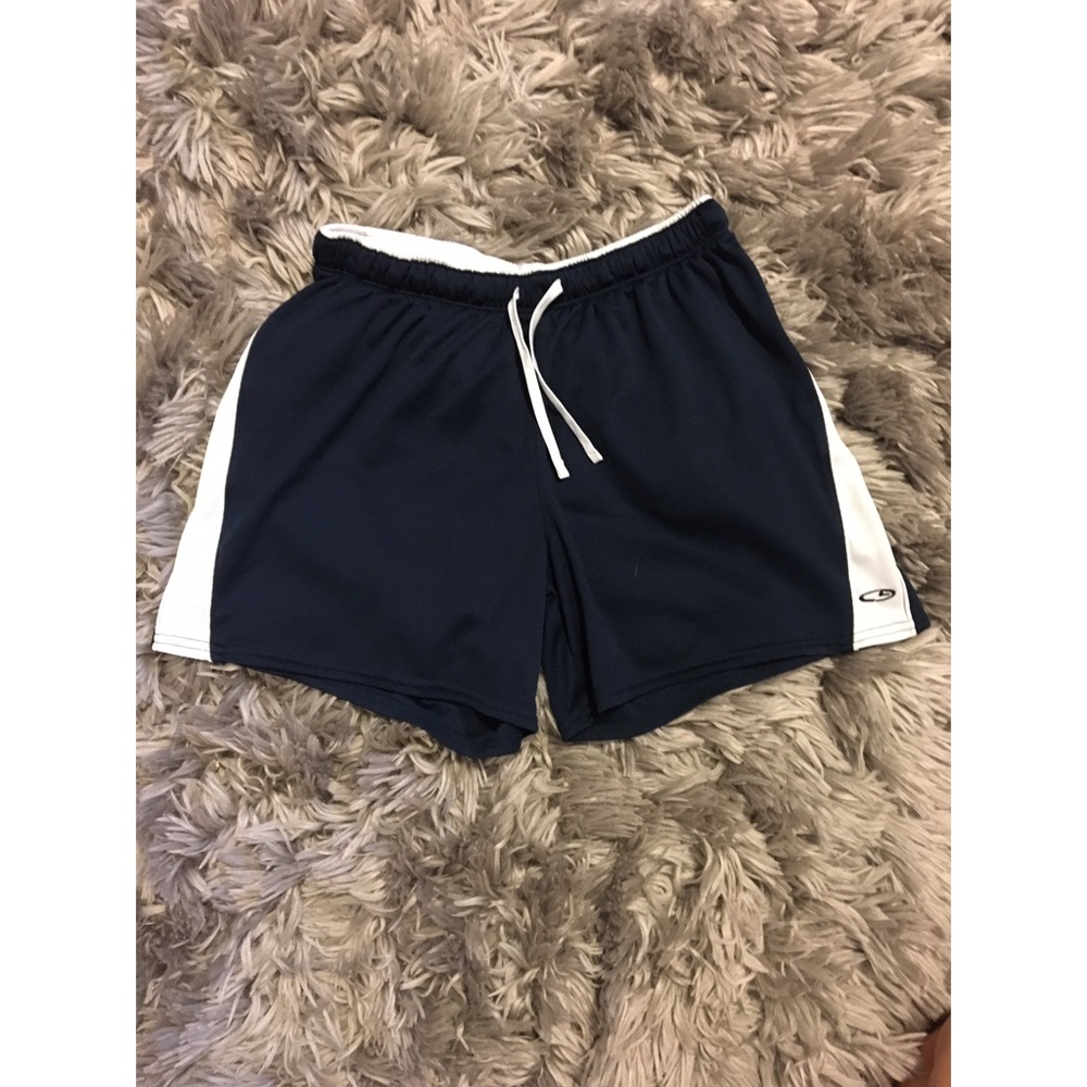 Navy Blue/ White Champion Athletic Shorts